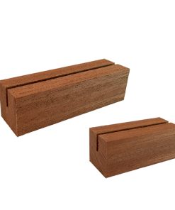 Sapele Card Stands